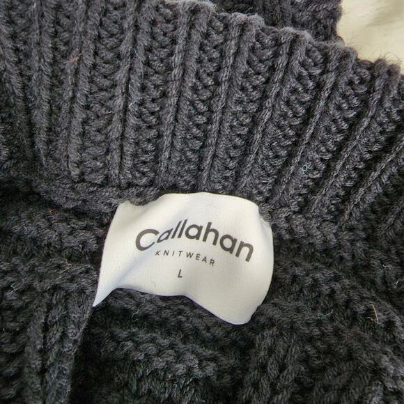 Callahan Revolve "Tony" Chunky Basketweave Knit Midi Skirt Slit NWT L - Picture 8 of 14